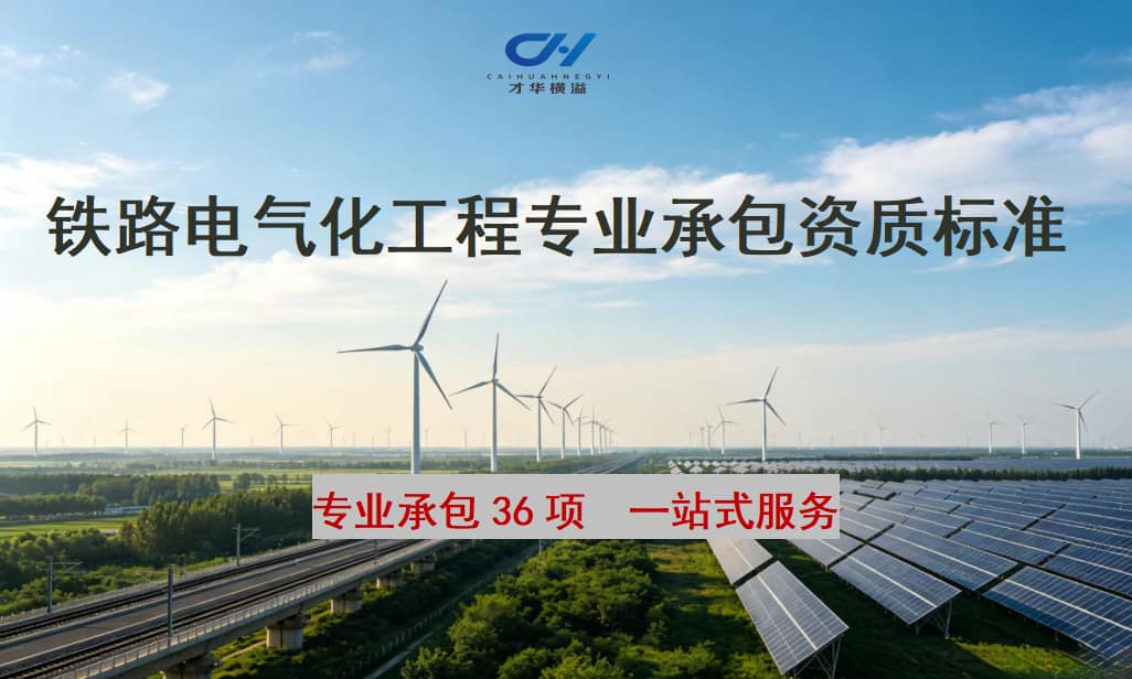 铁路电气化工程专业承包资质标准