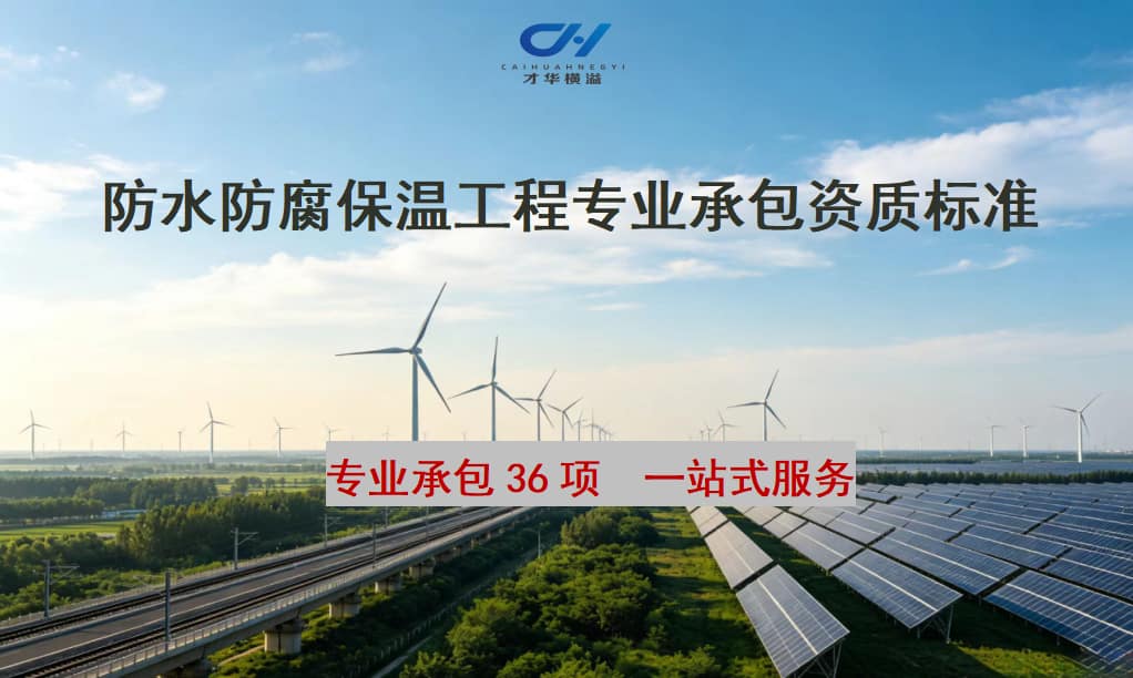 防水防腐保温工程专业承包资质标准